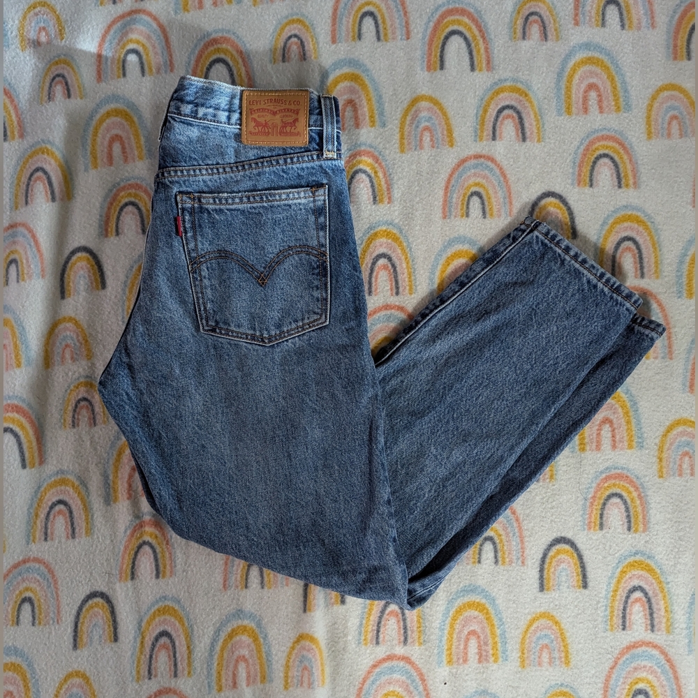 Levi's White Oak Cone Denim Selvedge Straight Leg Jeans size 27
